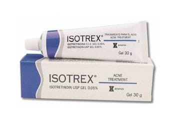 Le gel Isotrex Roaccutane à base isotrétinoïne