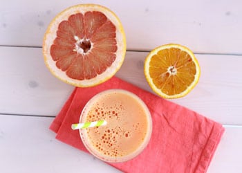 Smoothie pamplemousse orange pour bruler les graisses